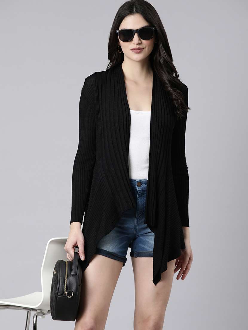 black acrylic shrug - 21023318 -  Standard Image - 1