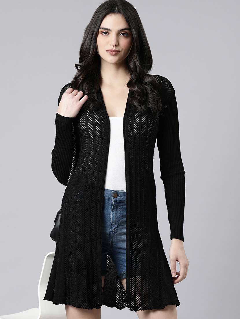 black acrylic shrug - 21023323 -  Standard Image - 1