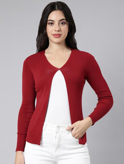 women long sleeved solid regular pullover - 21023335 - Standard Image - 0