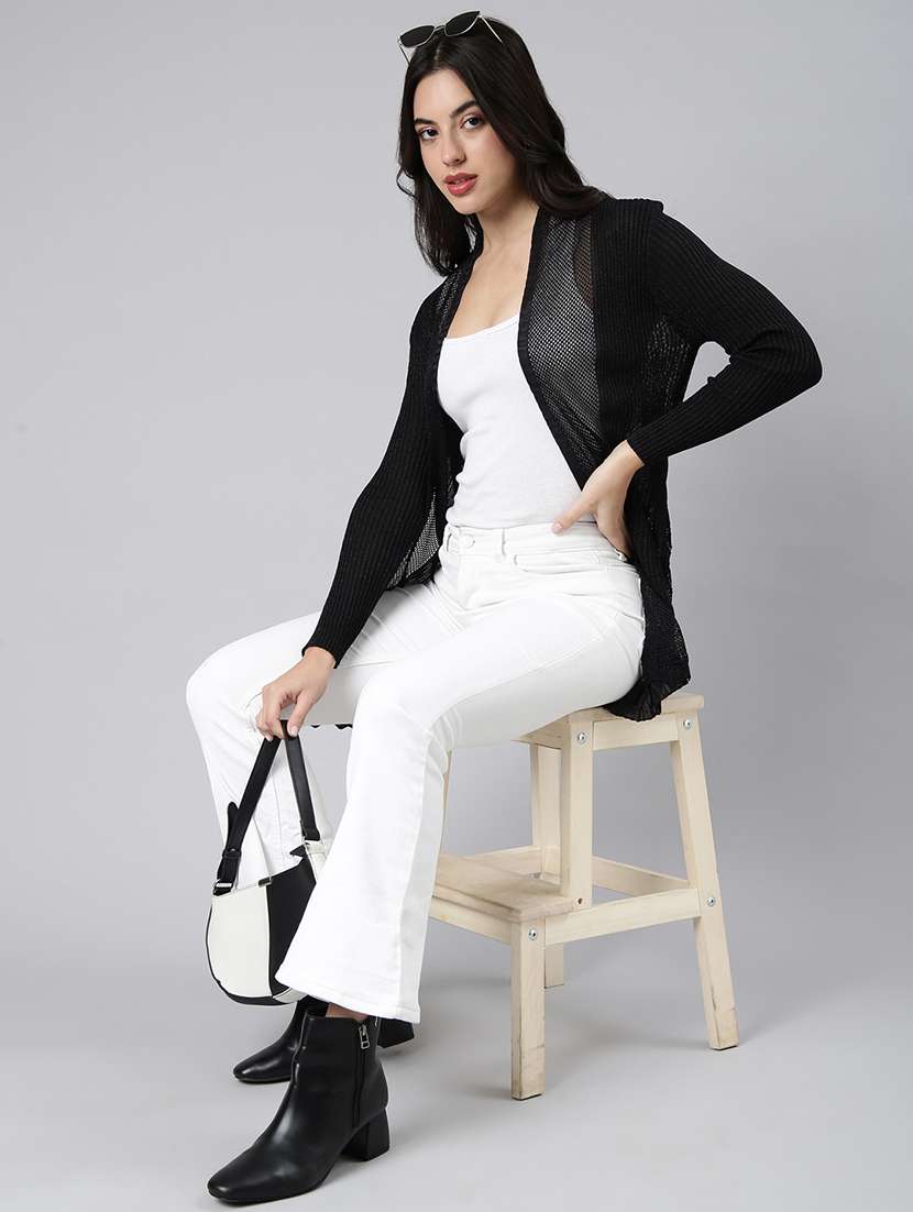 black acrylic regular shrug - 21023336 -  Standard Image - 4