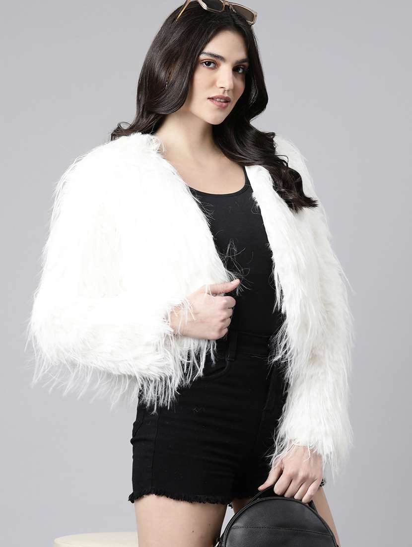 off white acrylic shrug - 21023344 -  Standard Image - 1