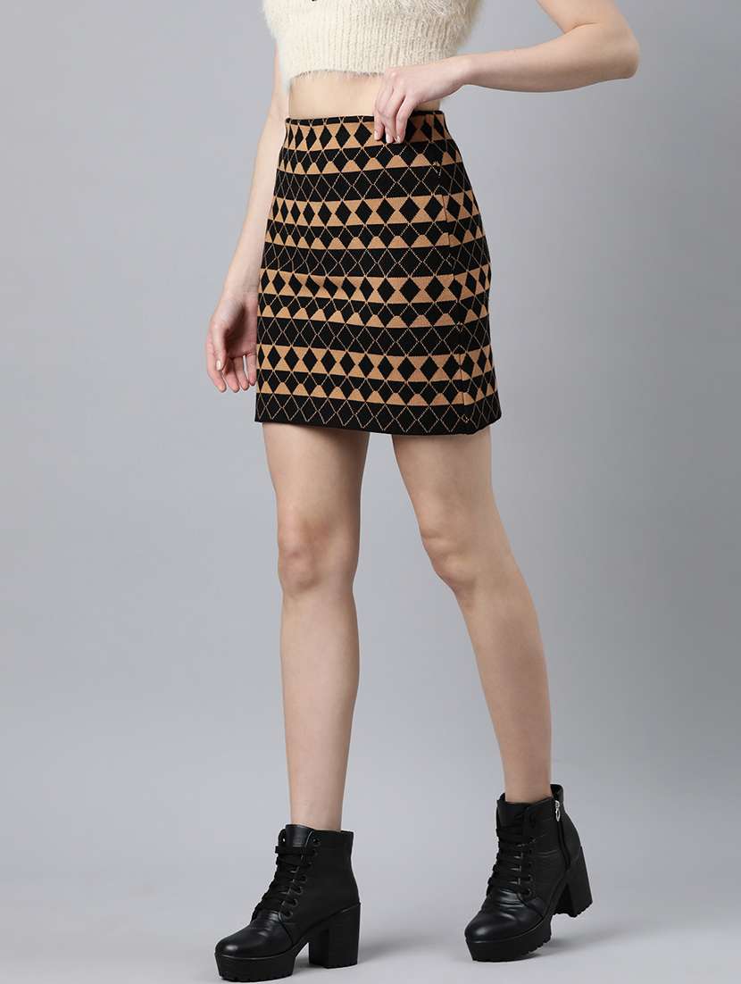 women mid-rise self-designed pencil skirt - 21023364 -  Standard Image - 1