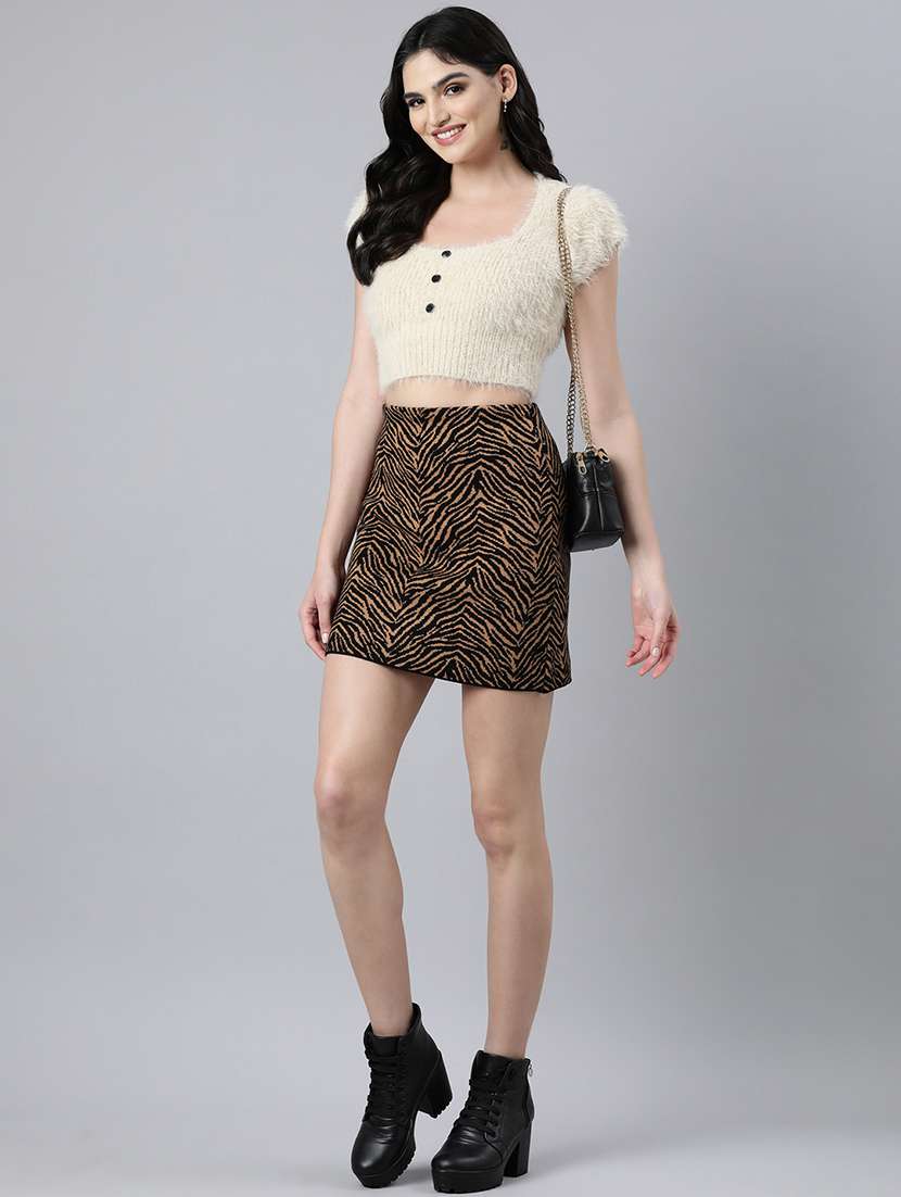 women mid-rise self-designed pencil skirt - 21023366 -  Standard Image - 4