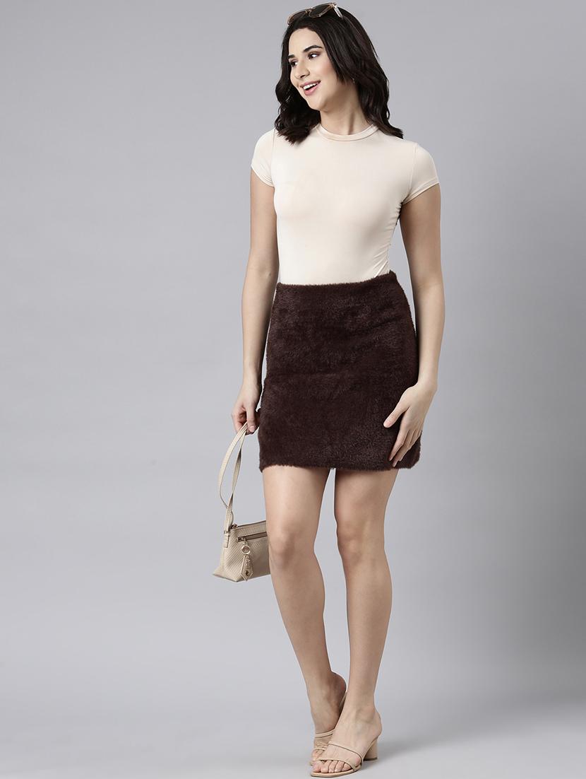 women mid-rise self-designed pencil skirt - 21023384 - Standard Image - 4
