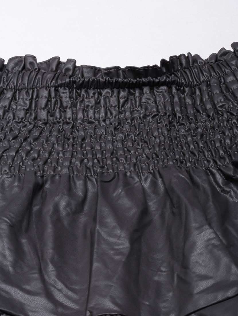women mid-rise solid tiered skirt - 21023392 - Standard Image - 6