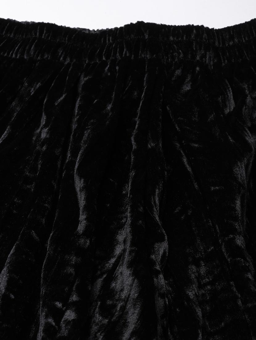 women mid-rise solid flared skirt - 21023398 - Standard Image - 6