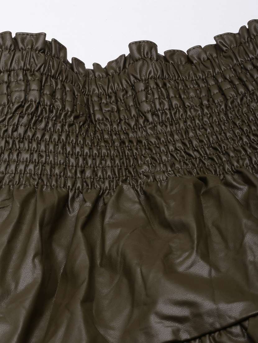 women mid-rise solid tiered skirt - 21023405 - Standard Image - 6