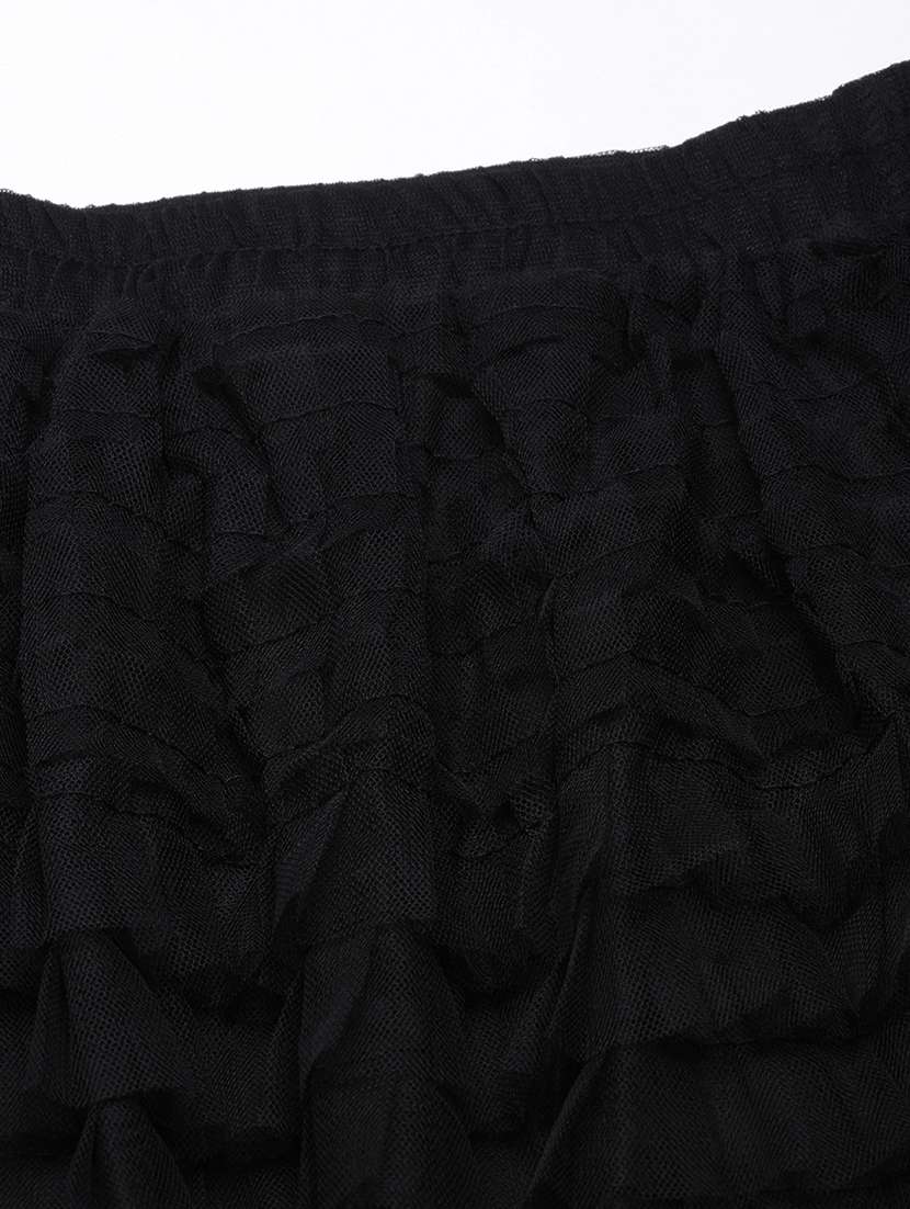 women mid-rise solid layered skirt - 21023422 -  Standard Image - 6