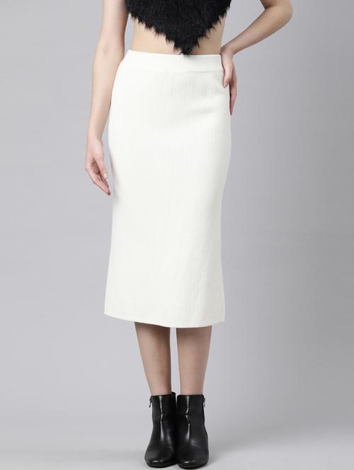 women mid-rise self-designed straight skirt - 21023429 -  Standard Image - 0