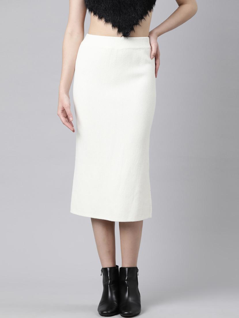 women mid-rise self-designed straight skirt - 21023429 -  Zoom Image - 0