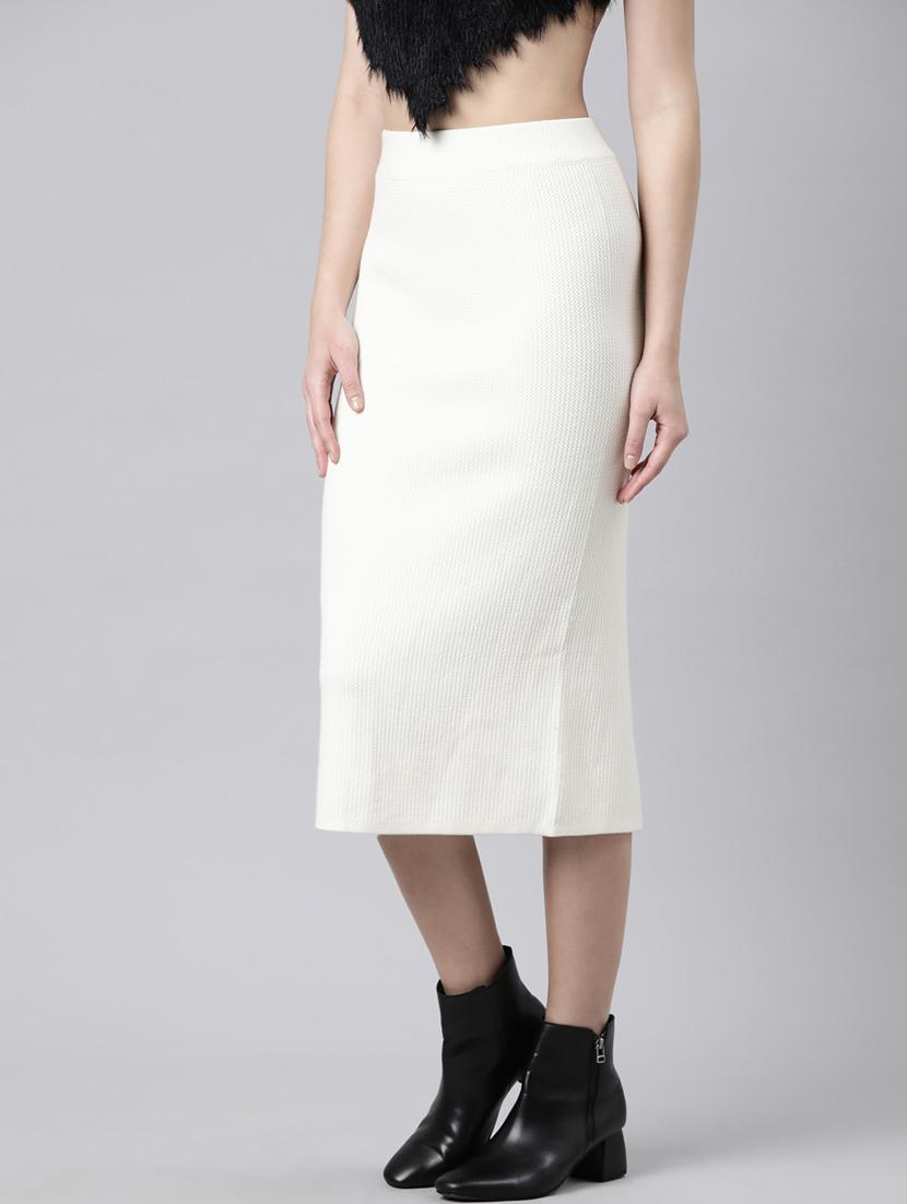 women mid-rise self-designed straight skirt - 21023429 - Standard Image - 1