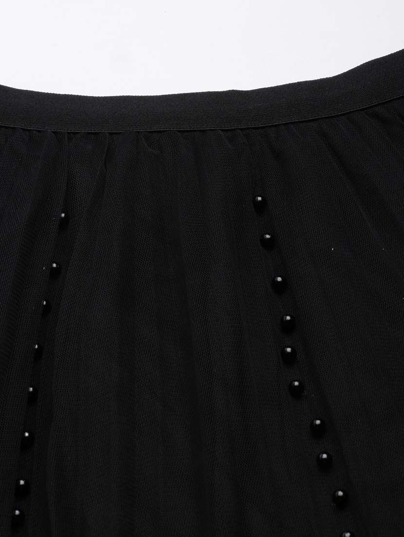 women mid-rise embellished flared skirt - 21023452 -  Standard Image - 6