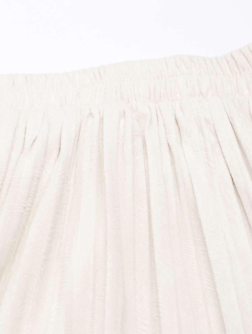 women mid-rise solid tiered skirt - 21023463 -  Standard Image - 6