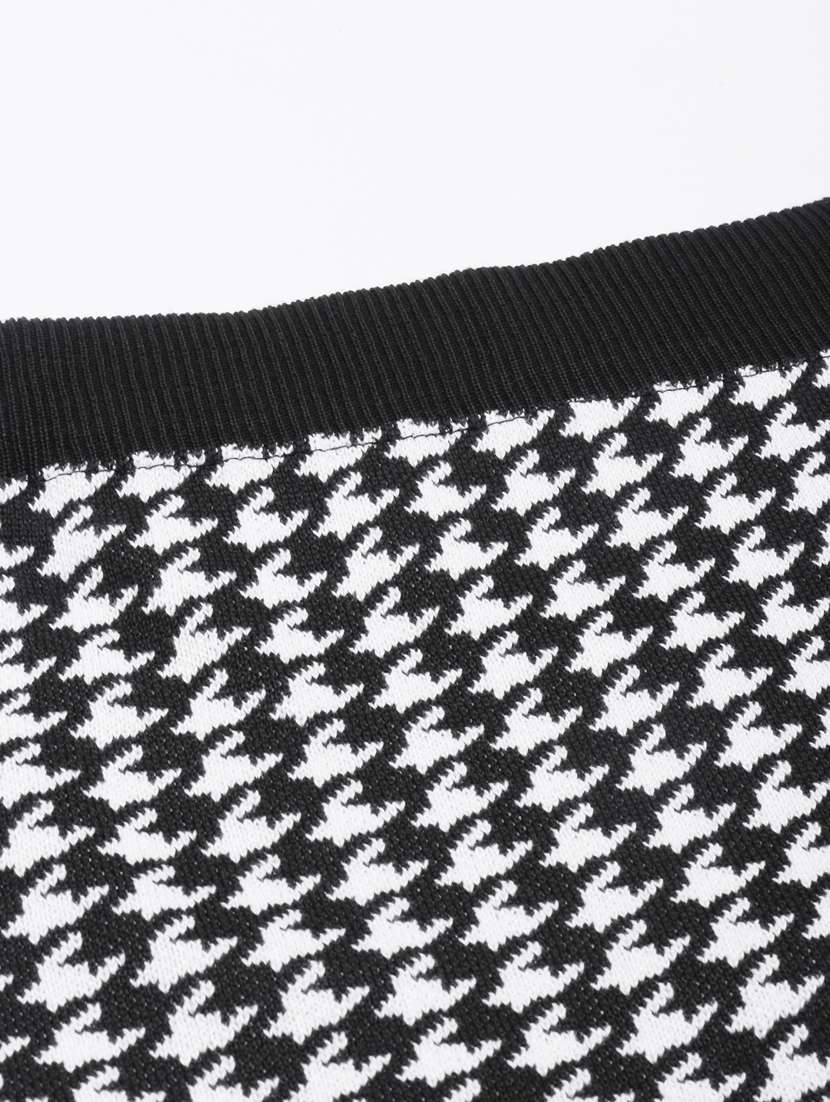 women mid-rise houndstooth pencil skirt - 21023468 -  Standard Image - 6