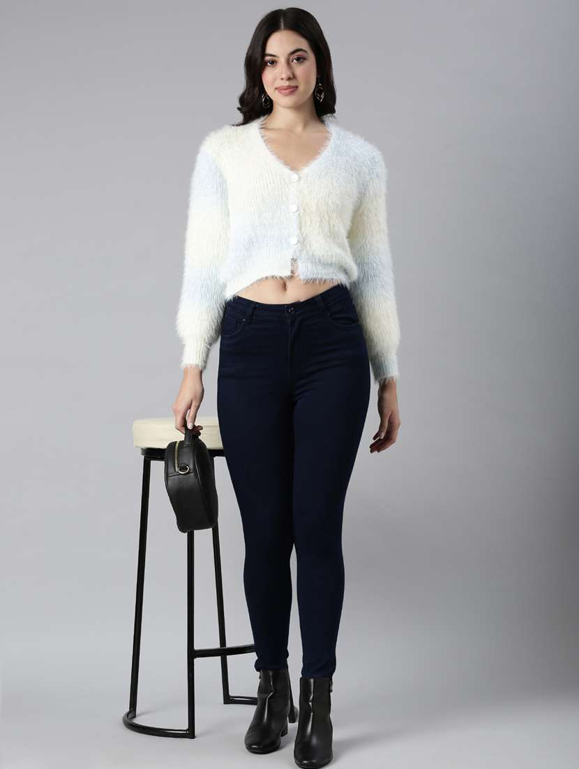 women ombre acrylic cardigan - 21023498 -  Standard Image - 4