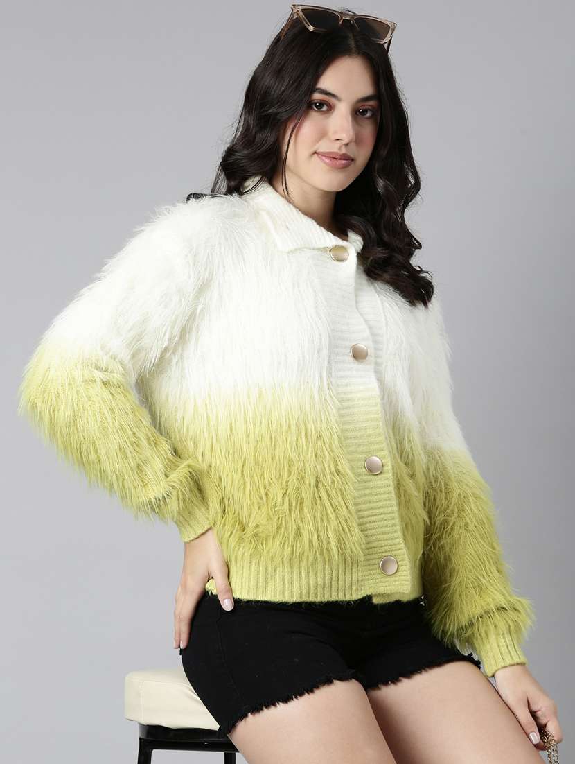 women ombre acrylic cardigan - 21023509 - Standard Image - 1
