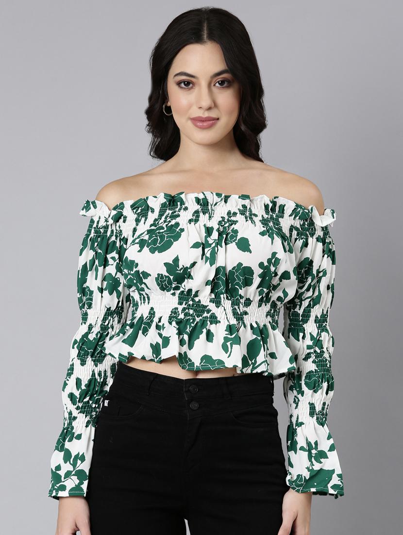 women floral printed peplum top - 21023646 - Zoom Image - 0