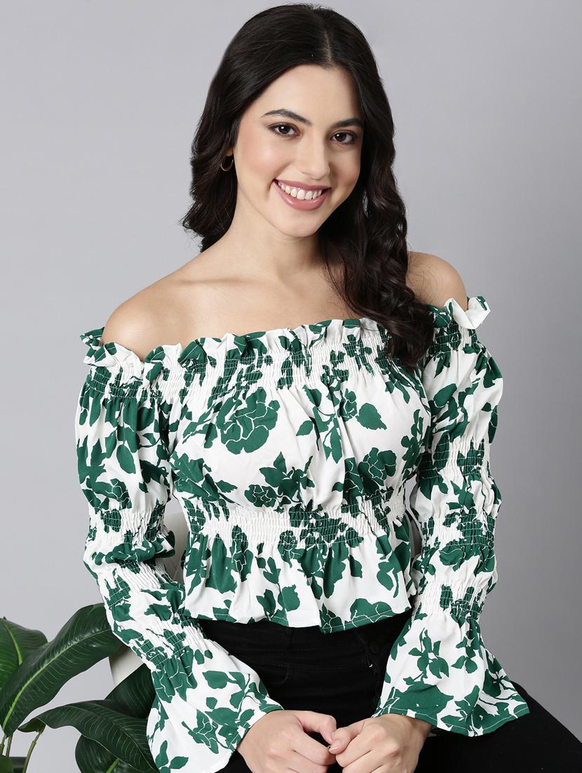 women floral printed peplum top - 21023646 - Standard Image - 1