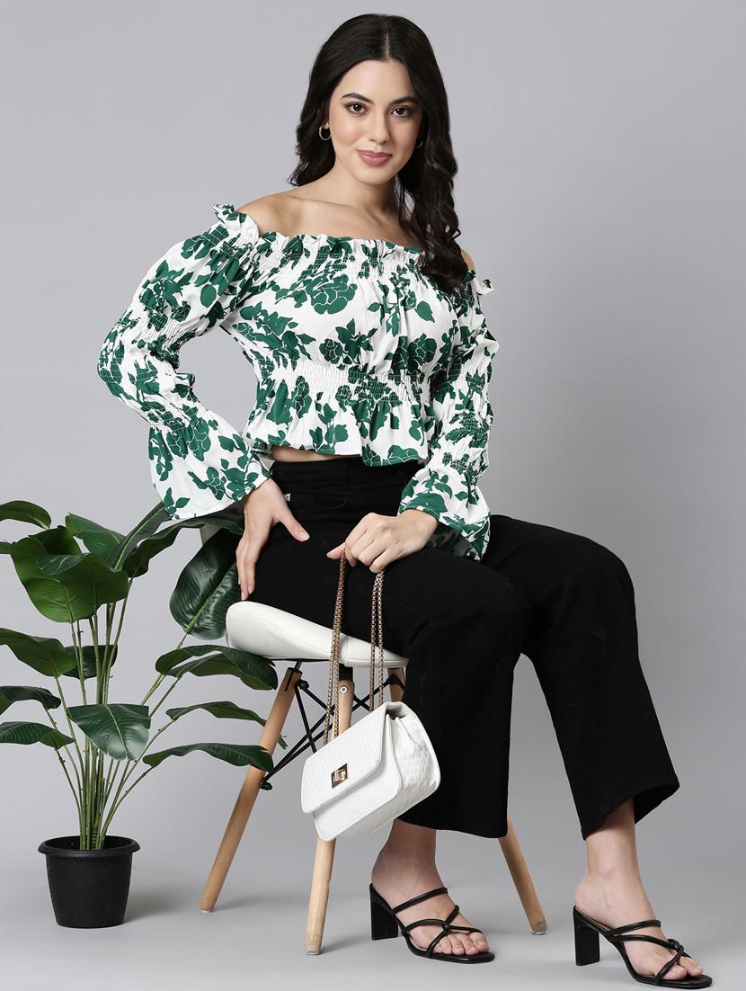 women floral printed peplum top - 21023646 - Standard Image - 4