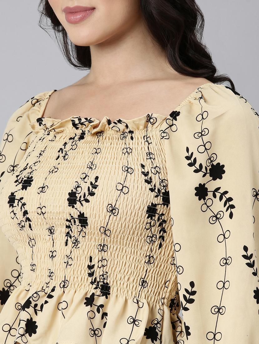 women floral printed peplum top - 21023652 - Standard Image - 6
