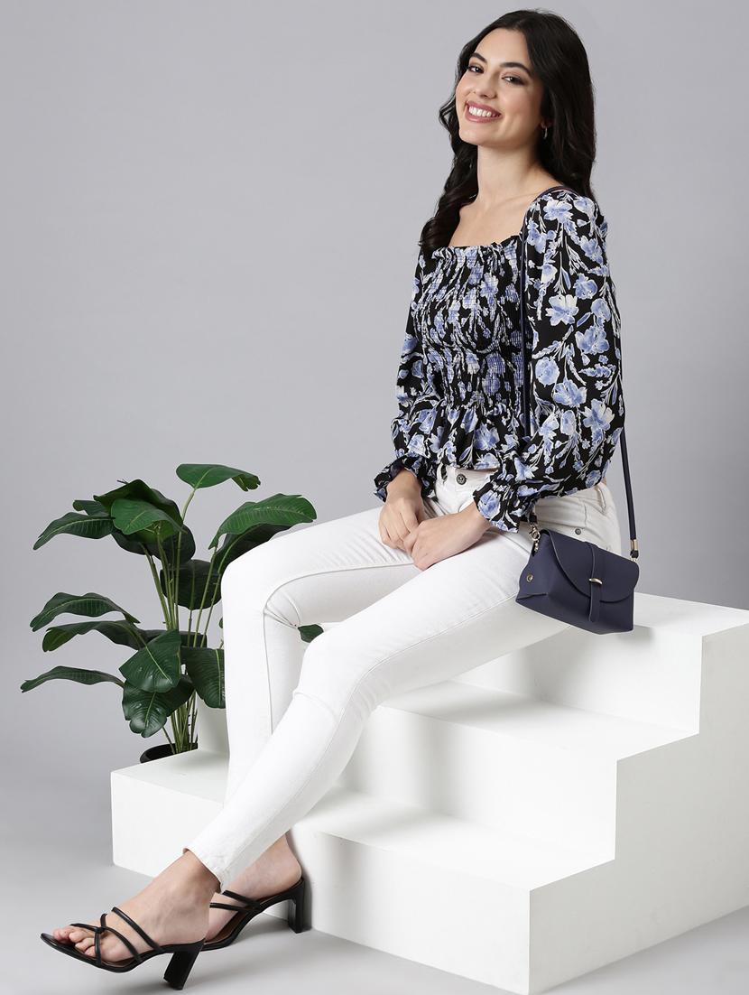 women floral printed peplum top - 21023653 - Standard Image - 4