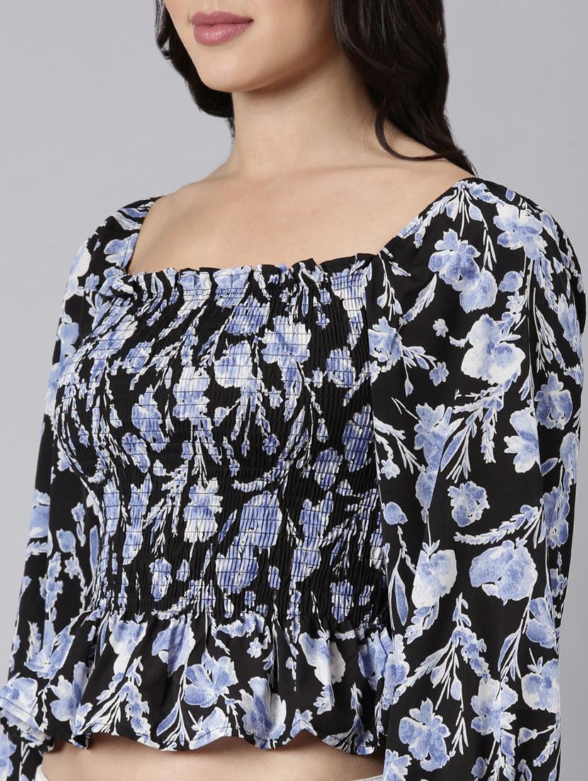women floral printed peplum top - 21023653 - Standard Image - 6