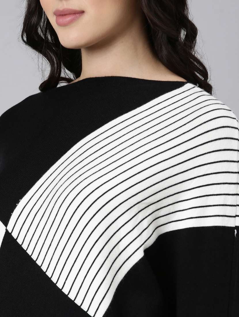 women stripes printed boxy top - 21023683 -  Standard Image - 6