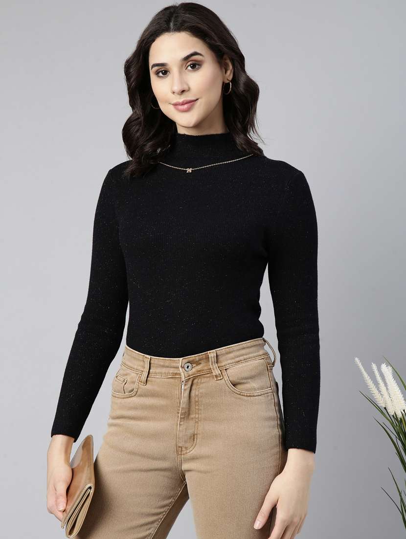 women solid color regular top - 21023694 - Standard Image - 1