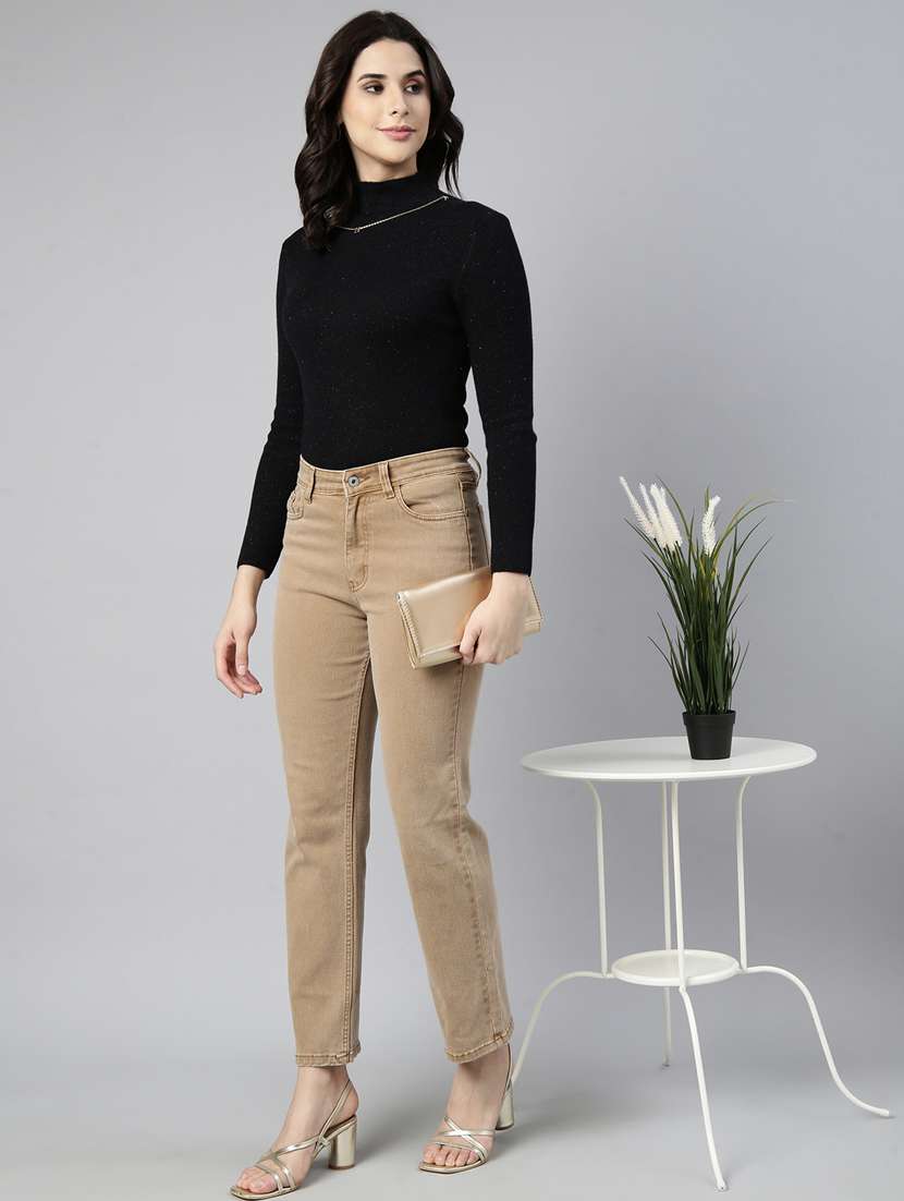 women solid color regular top - 21023694 - Standard Image - 4