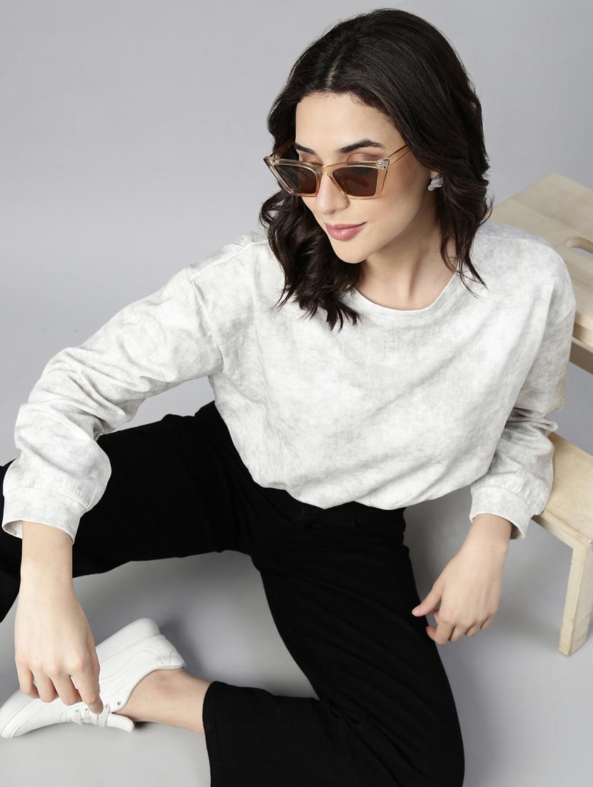 women solid color blouson top - 21023725 -  Standard Image - 1