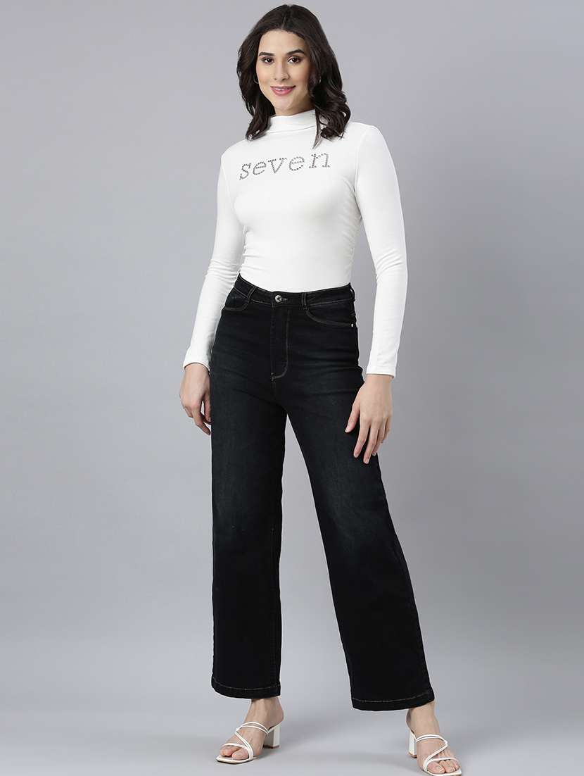 women white solids long sleeves top - 21023756 -  Standard Image - 4