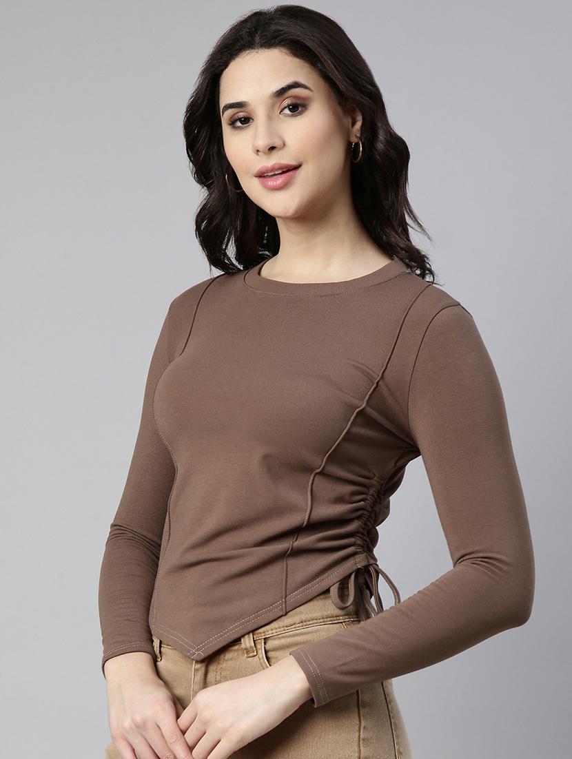 brown acrylic regular top - 21023764 - Standard Image - 1