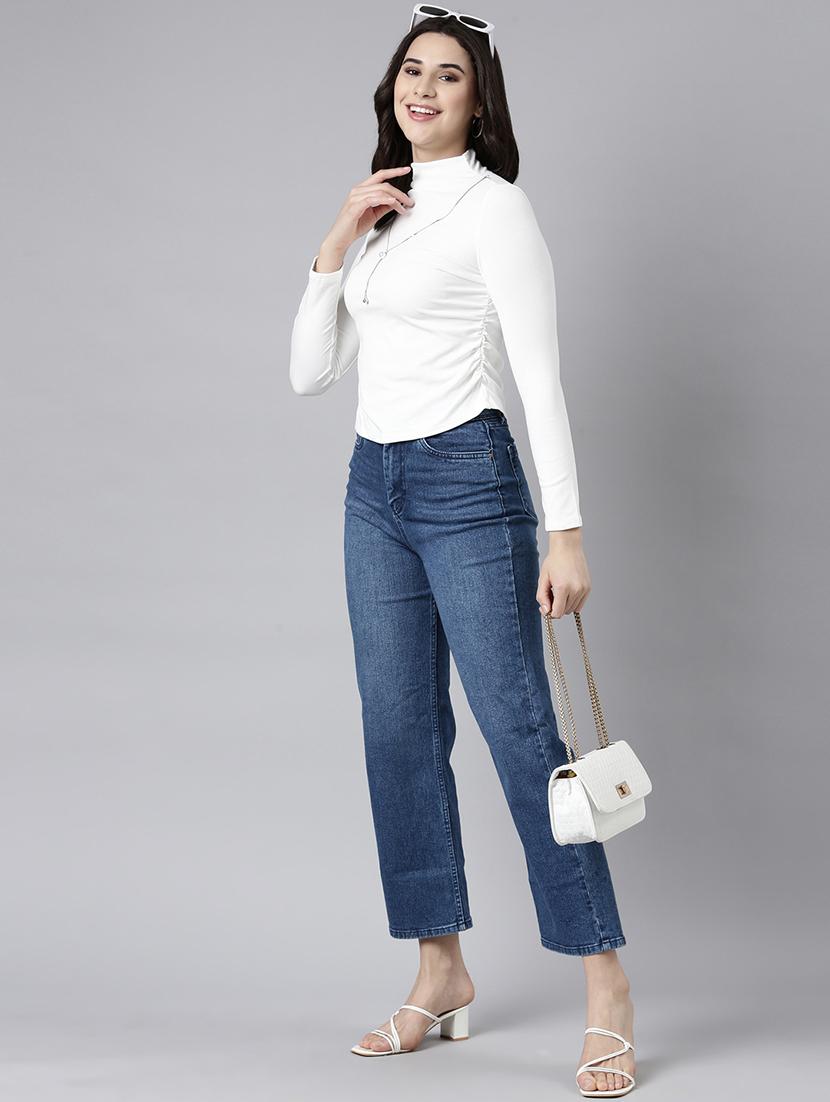 women white solids long sleeves top - 21023771 - Standard Image - 4