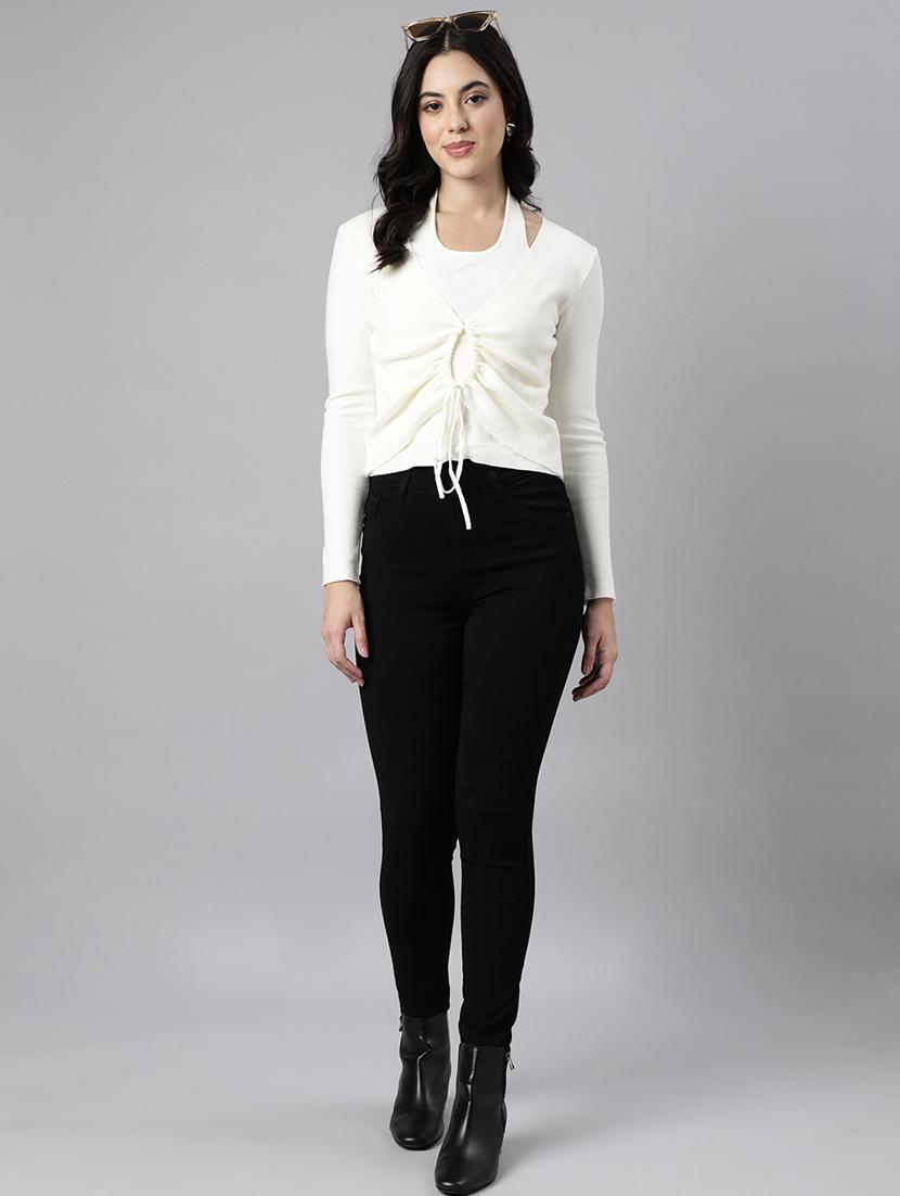 cream acrylic regular top - 21023782 - Standard Image - 4