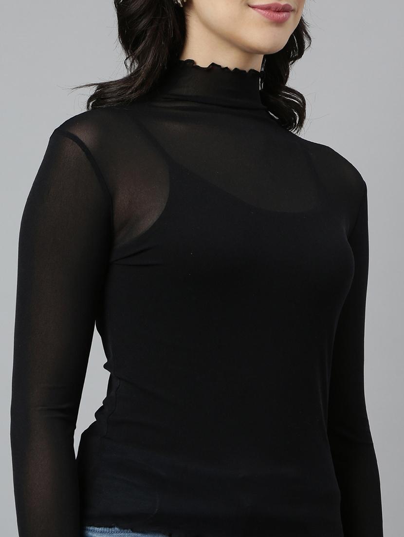 black net regular top - 21023841 - Standard Image - 6