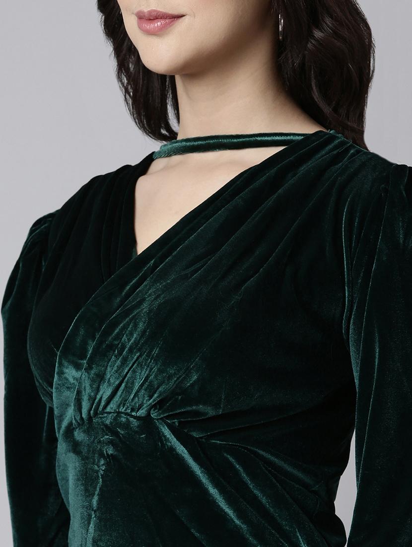 women green solids long sleeves top - 21023846 - Standard Image - 6