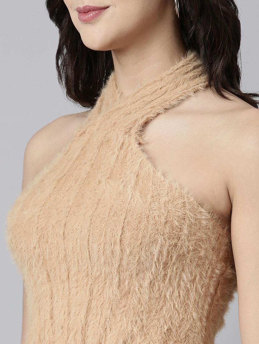 mustard acrylic crop top - 21023852 - Standard Image - 6