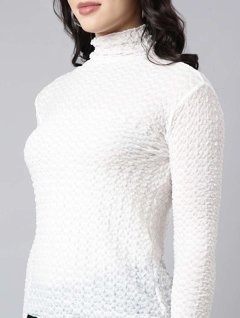 women white solids long sleeves top - 21023871 -  Standard Image - 6