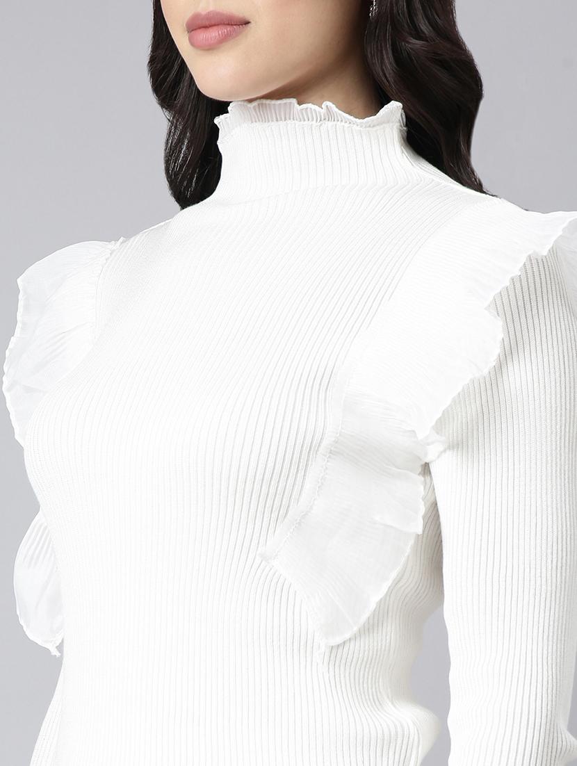 off white acrylic regular top - 21023874 - Standard Image - 6