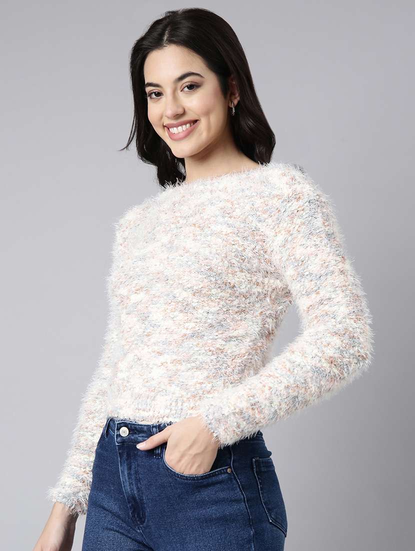 women multi color self design long sleeves top - 21023876 -  Standard Image - 1