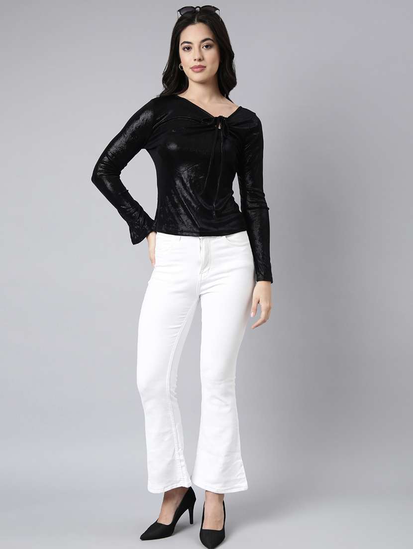 black nylon regular top - 21023884 -  Standard Image - 4