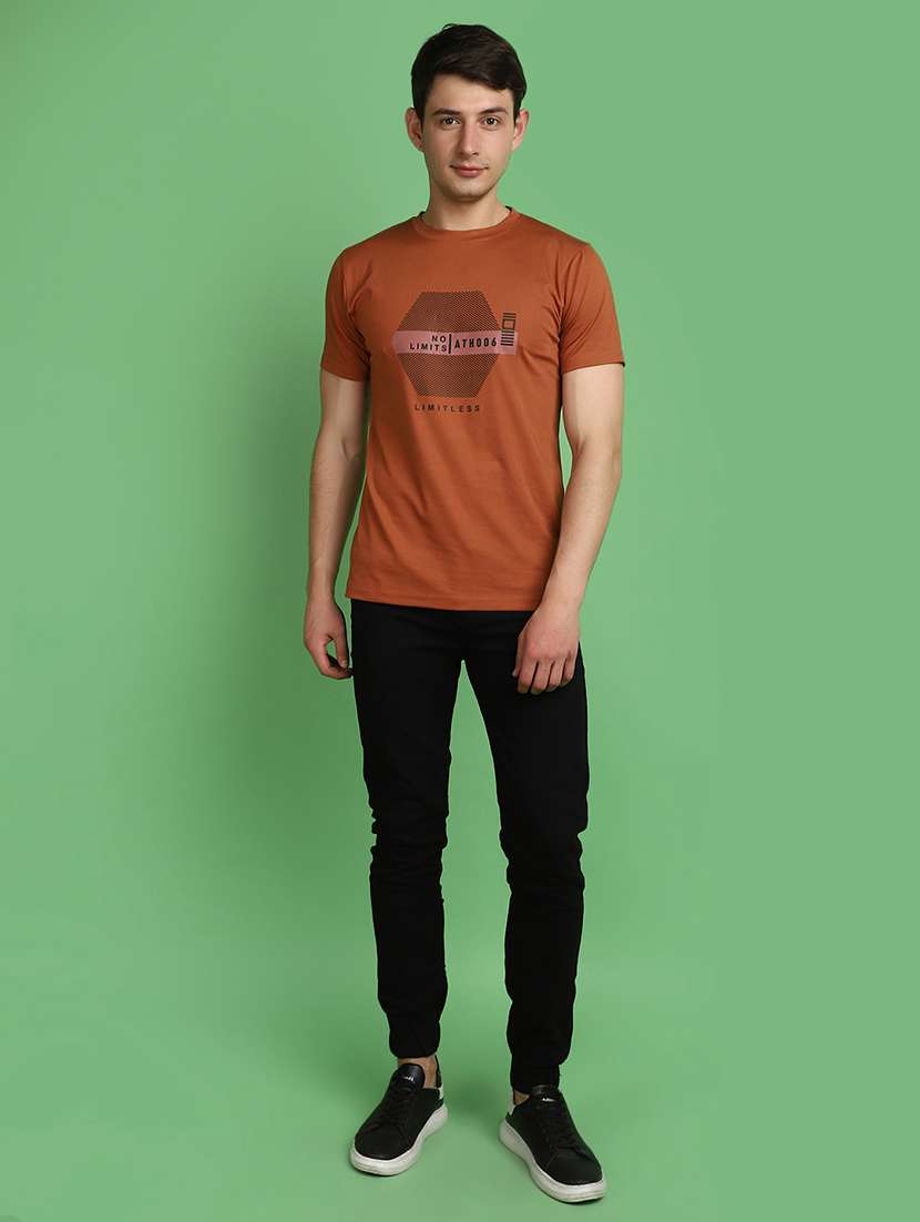 men solid mid rise jogger - 21024017 -  Standard Image - 4