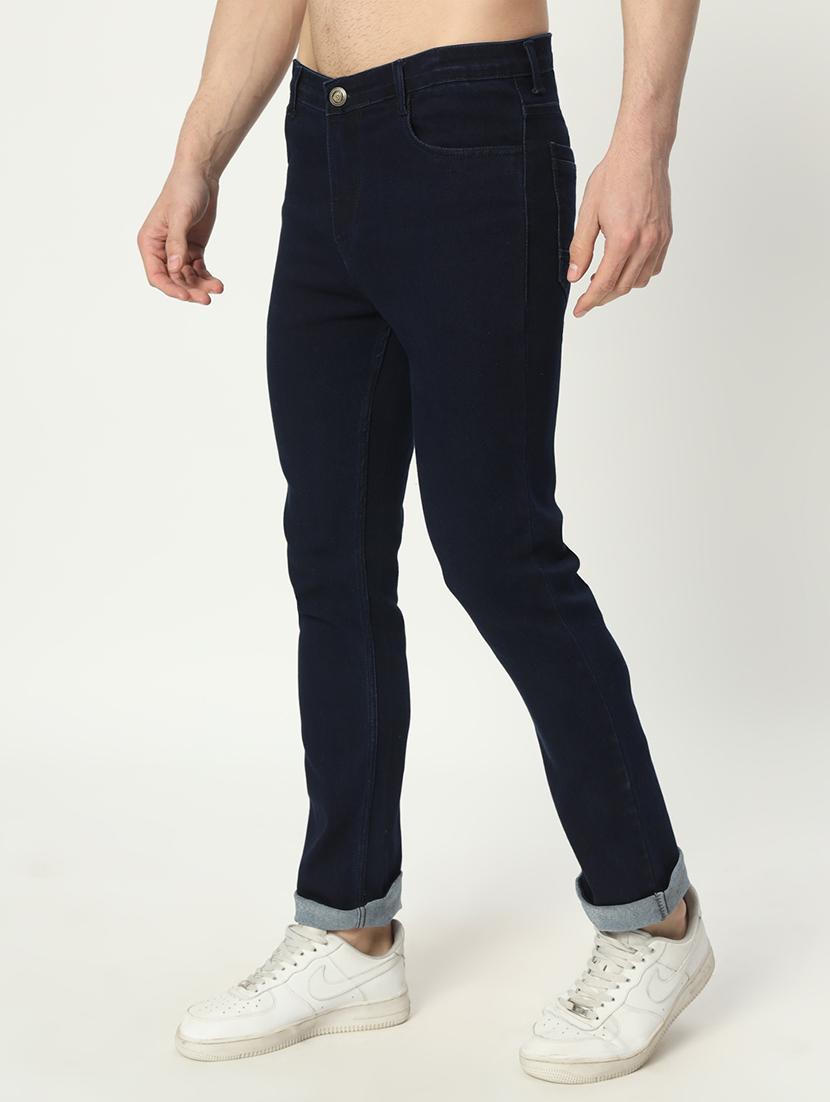 men mid rise plain denim jeans - 21025338 - Standard Image - 1