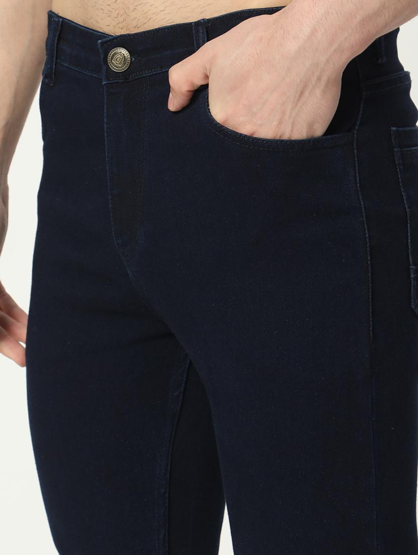 men mid rise plain denim jeans - 21025338 - Standard Image - 4
