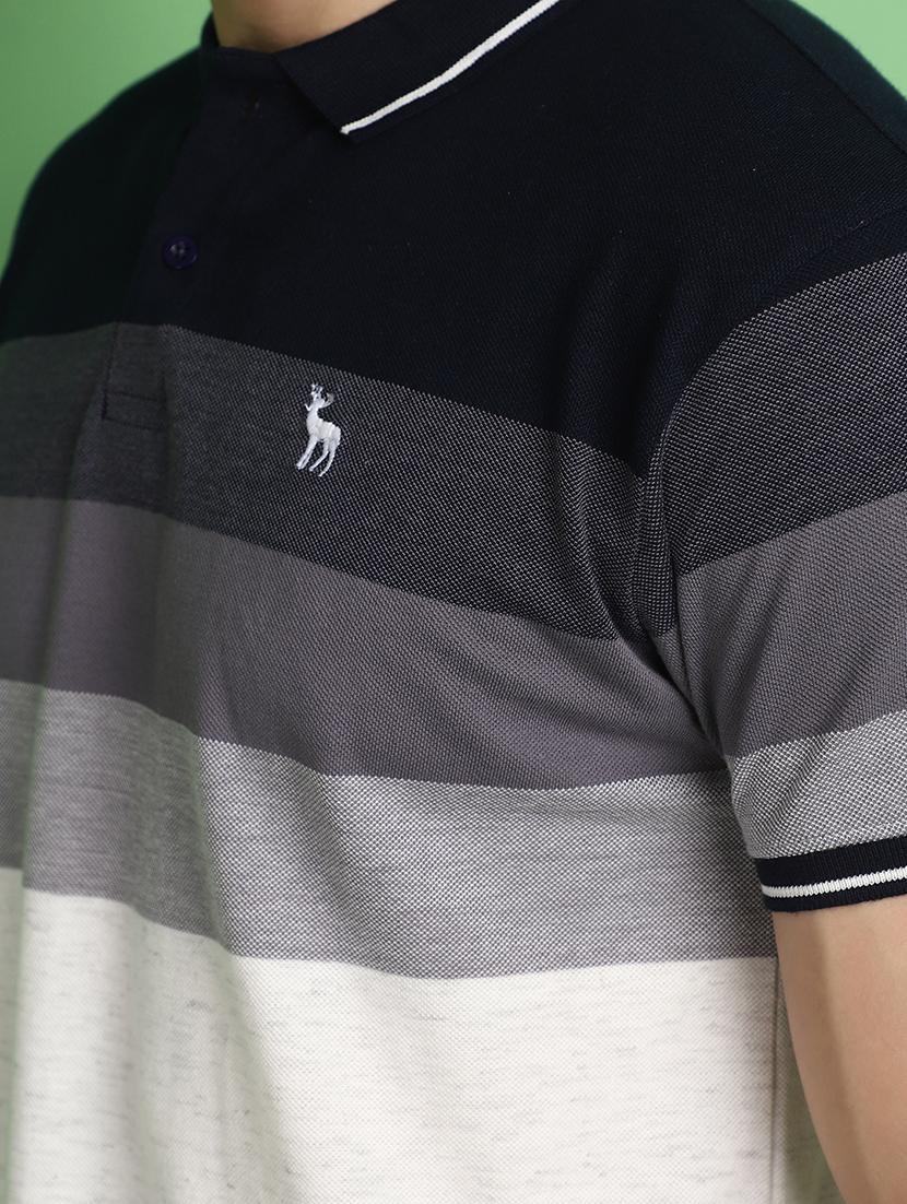 men color block polo t-shirt - 21025446 - Standard Image - 4