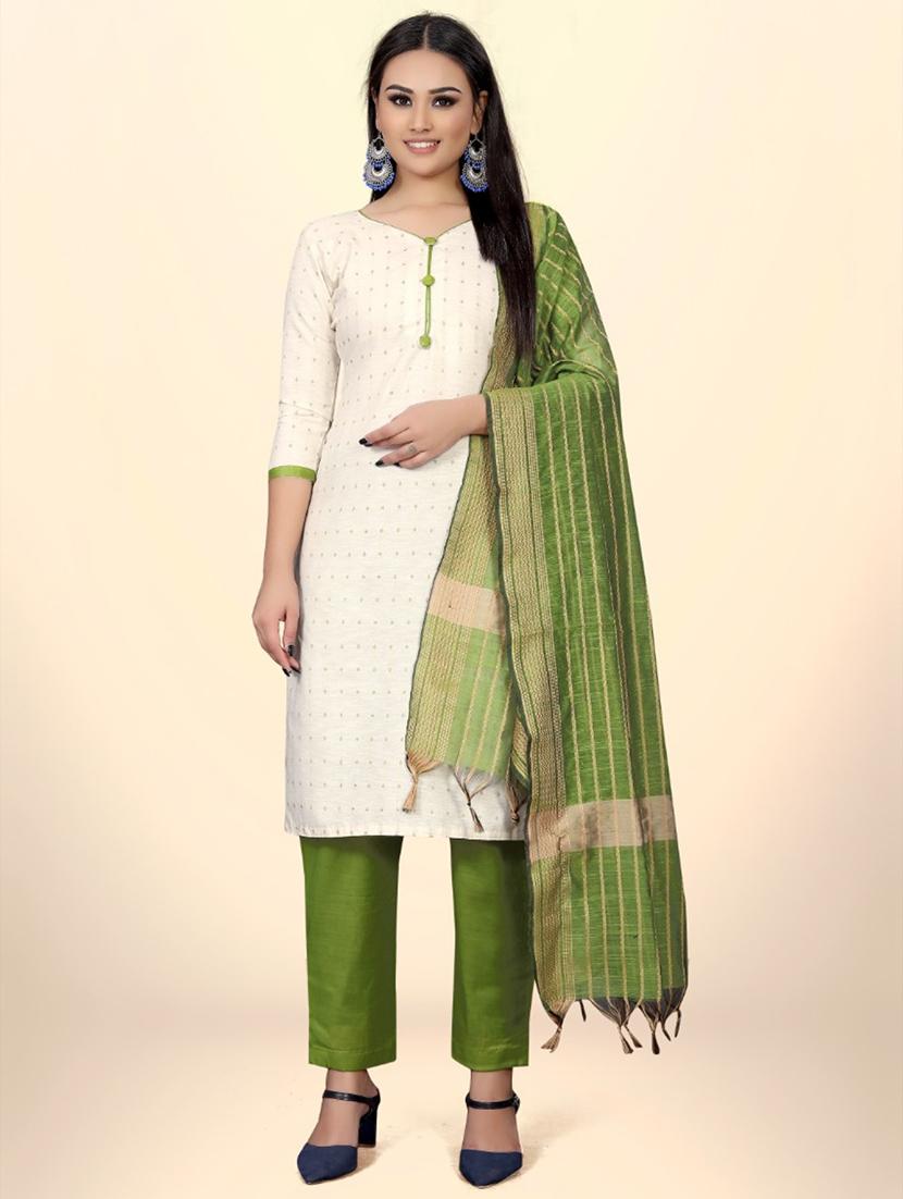 women self design semi-stitched suit set - 21026646 - Zoom Image - 0