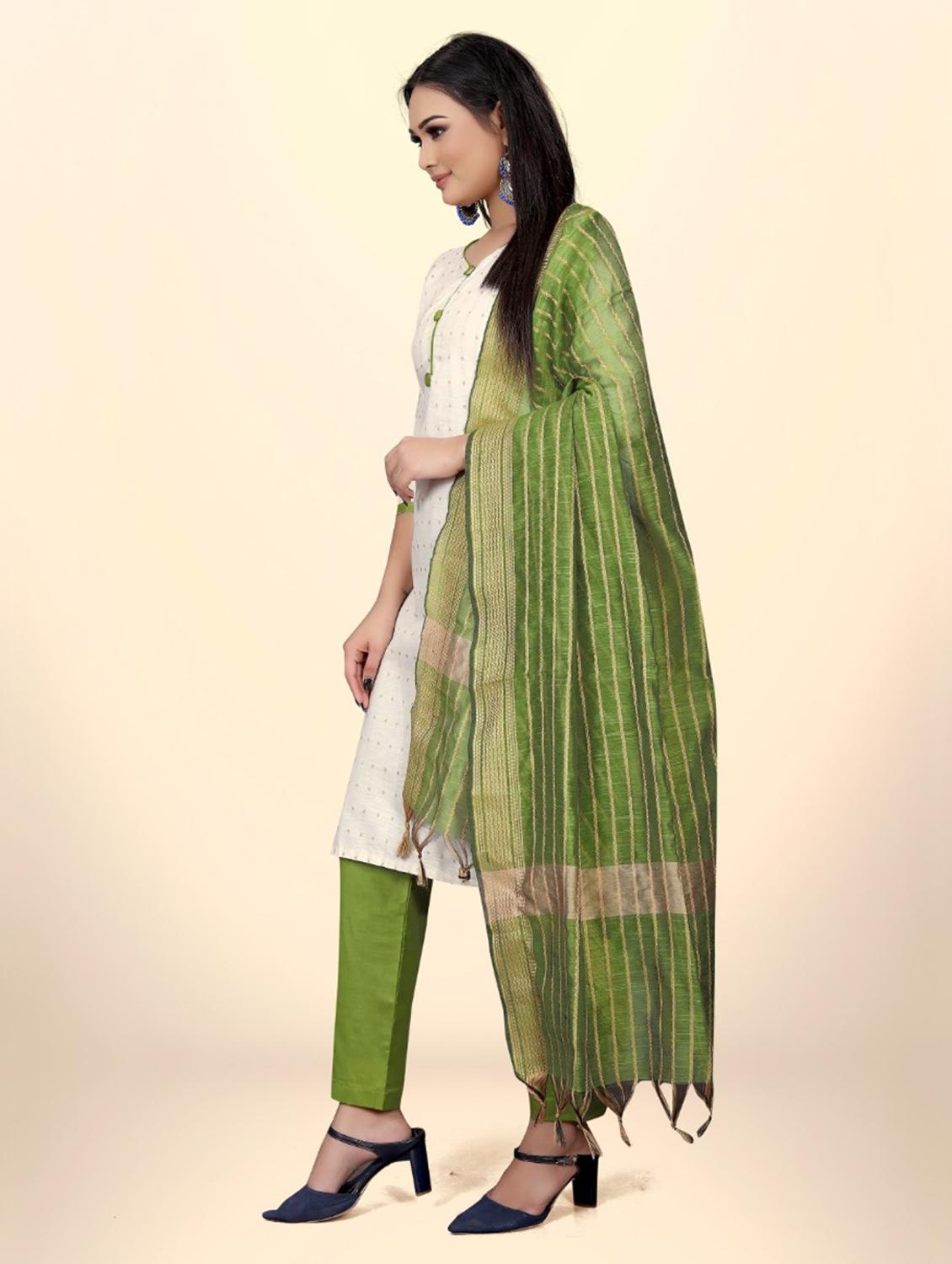 women self design semi-stitched suit set - 21026646 -  Standard Image - 1