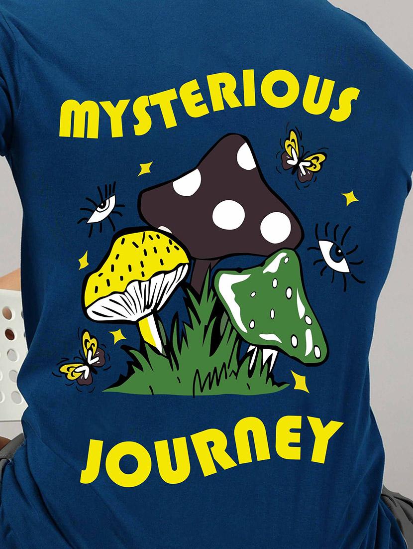 teal cotton back print tshirt - 21026842 - Standard Image - 4
