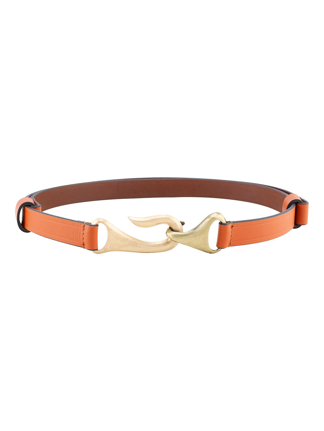 brown solid buckle belt - 21027044 - Standard Image - 1