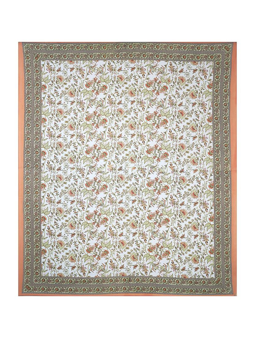 texstylers cotton floral print jaipuri 90 by 100 inches queen size bedsheet with 2 pillow covers - 21027146 - Standard Image - 4
